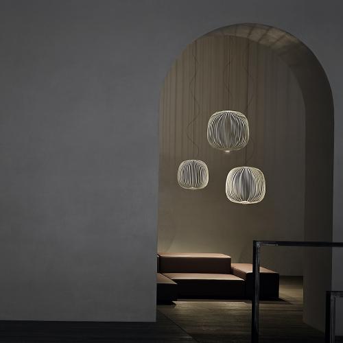 FOSCARINI(フォスカリーニ) シャンデリアともし火 SPOKES（スポークス）１  黒鉛（要明かり工事）