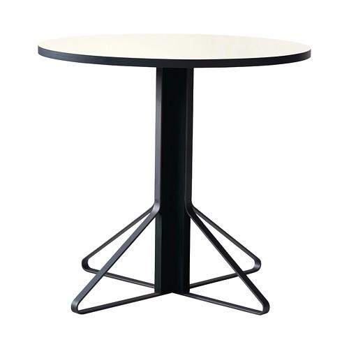 artek(アルテック)ダイニングテーブル KAARI TABLE(カアリ・テーブル) φ80cm ブラックステインオーク/ホワイトグロッシー(受注品)｜yamagiwa