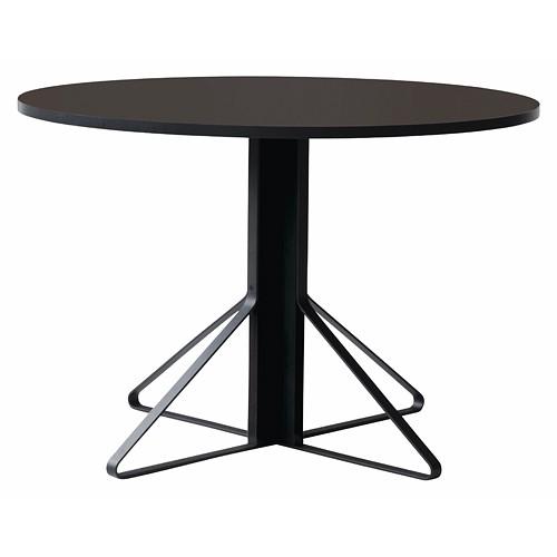 artek(アルテック)ダイニングテーブル KAARI TABLE(カアリ・テーブル) φ110cm ブラックステインオーク/ブラックリノリウム(受注品)｜yamagiwa
