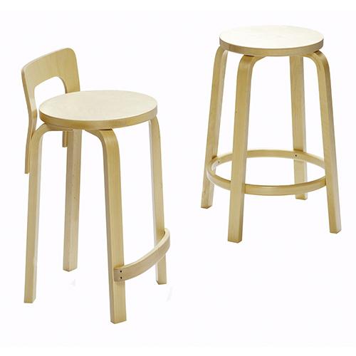 artek（アルテック） 64バースツール ブラックラッカー H75センチ