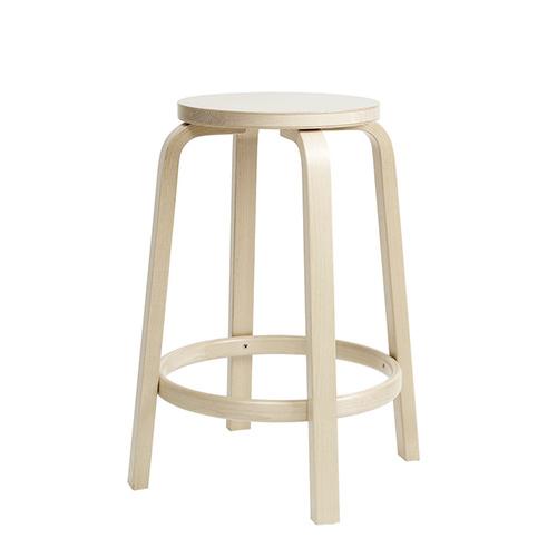 artek(アルテック)64バースツール ナチュラルラッカー H65センチ（要組立）