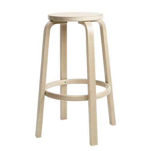 artek(アルテック)64バースツール ナチュラルラッカー H75センチ（要組立）