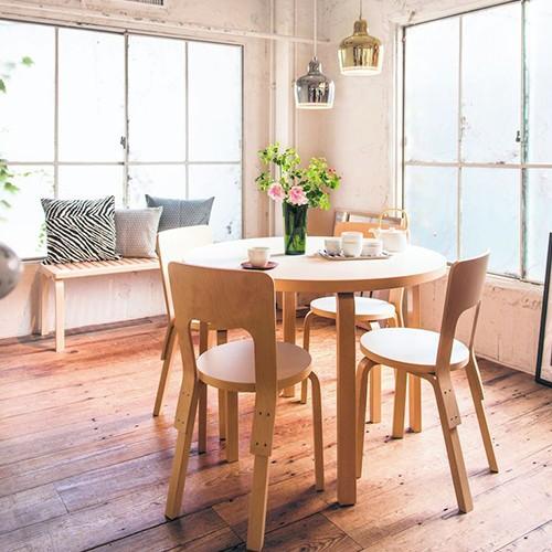 artek（アルテック） ダイニングチェア 66チェア ブラックリノリウム