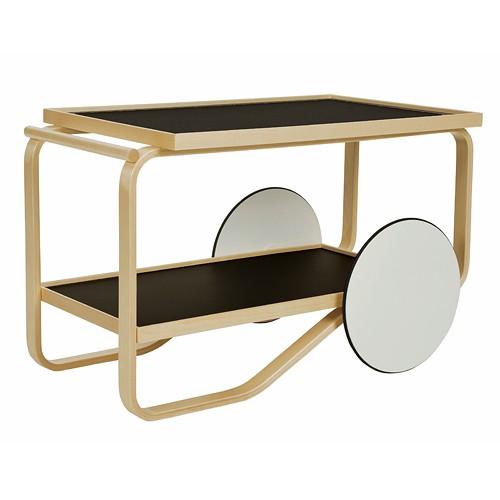 artek(アルテック)センターテーブル 901 TEATROLLEY(ティートロリー) ブラックリノリウム(受注品) | artek