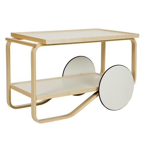 artek(アルテック)ワゴン 901 TEATROLLEY(ティートロリー) ホワイトラミネート(受注品)