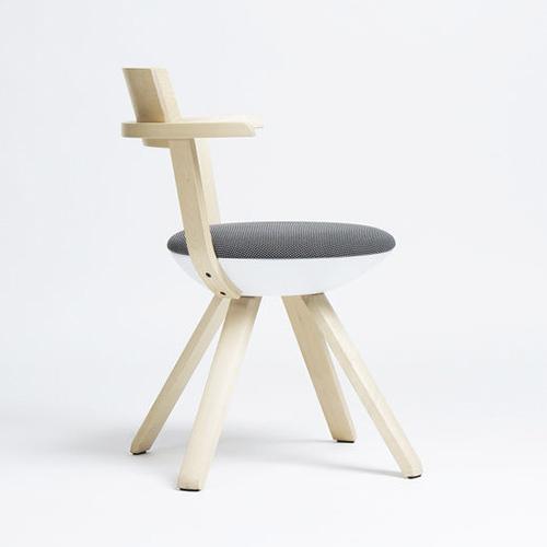 artek(アルテック)ライバルチェア ナチュラルラッカー ブラックニット_1