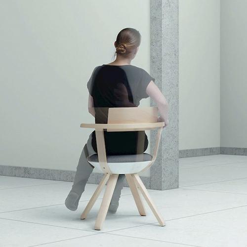 artek(アルテック)ライバルチェア ナチュラルラッカー ブラックニット_3