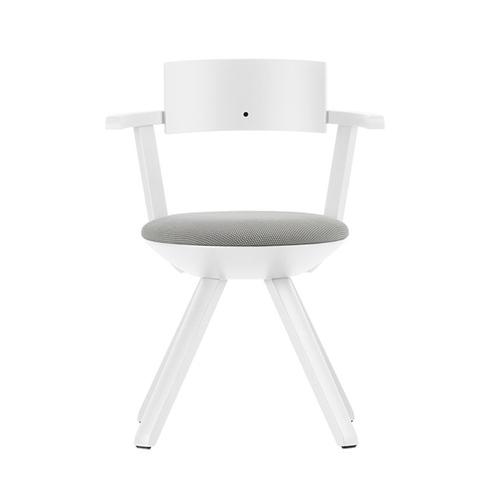 artek（アルテック） ライバルチェア ホワイトラッカー ライトグレー