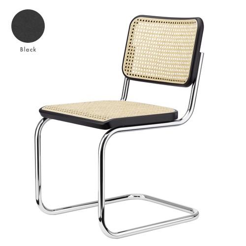 即納）THONET キャンティレバーチェア no.S32V ブラック