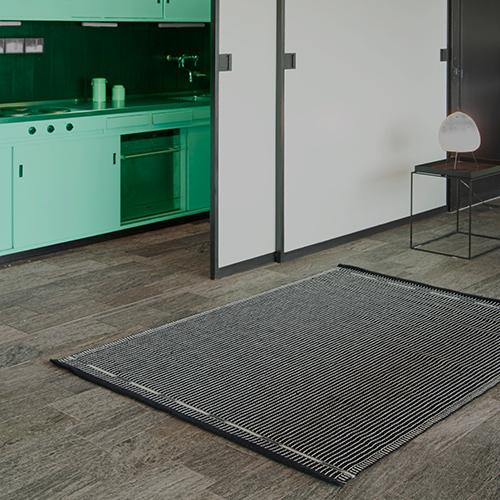 NORDIC MODERN （ノルディックモダン）ラグマット VK-3 2.0×3.0m ブラック × ホワイト
