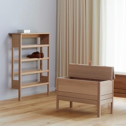 FORM & REFINE（フォームアンドリファイン） A Line Storage Bench（エーライン ストレージ ベンチ）W680mm オークの画像