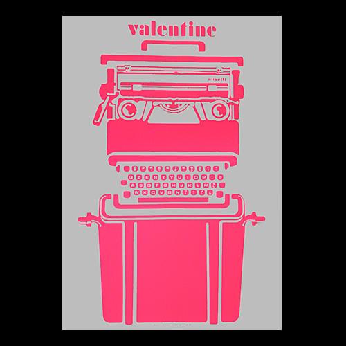 Olivetti Valentine ポスター額装 ポップアート Valentine | glicée