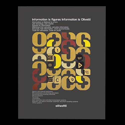 Olivetti(オリベッティ)「Information is figures Information