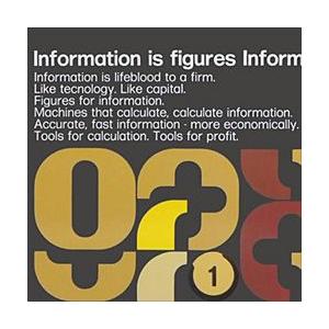 Olivetti(オリベッティ)「Information is figures Information