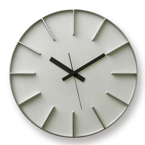 Lemnos(レムノス)掛時計 edge clock(エッジ クロック)Φ350mm アルミニウム｜yamagiwa