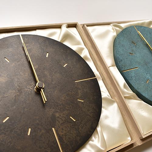 Lemnos（レムノス） 掛時計 Orb(オーブ) 斑紋純銀色(シルバー