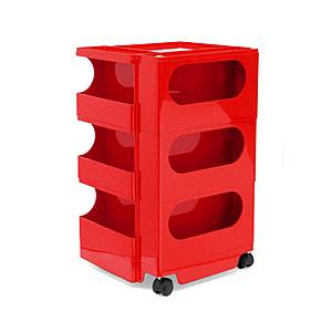 B-LINE（ビーライン）収納ワゴン BOBY WAGON（ボビーワゴン） 3段3トレイ / レッド