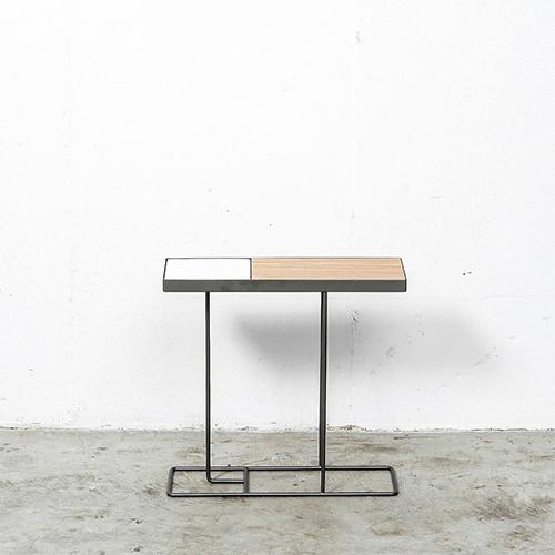 DUENDE（デュエンデ） サイドテーブル COMPANION シルバー / ホワイト