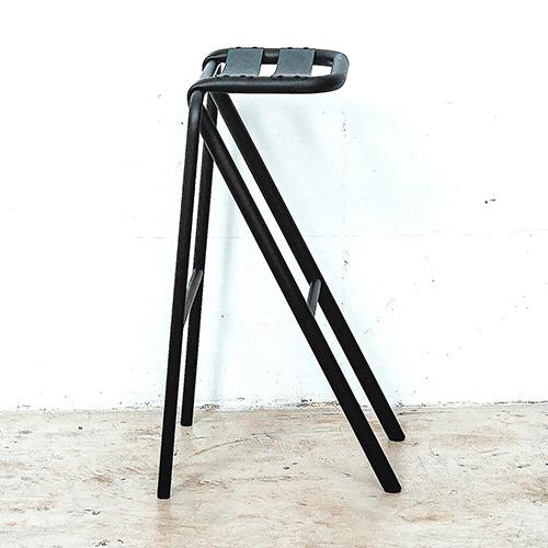 DUENDE(デュエンデ)スツール BENT STOOL  ブラック H530mm｜yamagiwa｜02