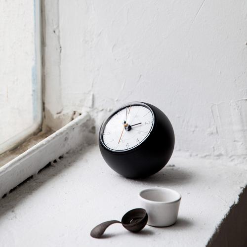 Lemnos（レムノス） 置時計 earth clock(アース クロック) ホワイト