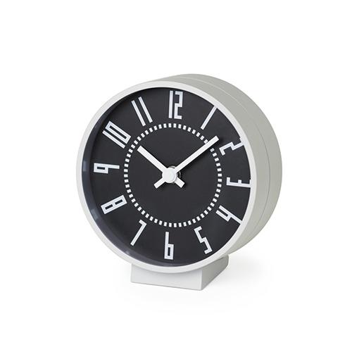 Lemnos レムノス　eki clock s ブラック 置時計 Lemnos（レムノス） 置時計 eki clock S(エキ クロック エス) ブラック