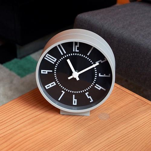 Lemnos（レムノス） 置時計 eki clock S(エキ クロック エス) ブラック