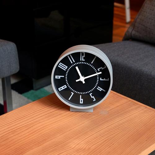 Lemnos レムノス　eki clock s ブラック 置時計 eki clock s エキ クロック エス - DESIGN OBJECTS - レムノス