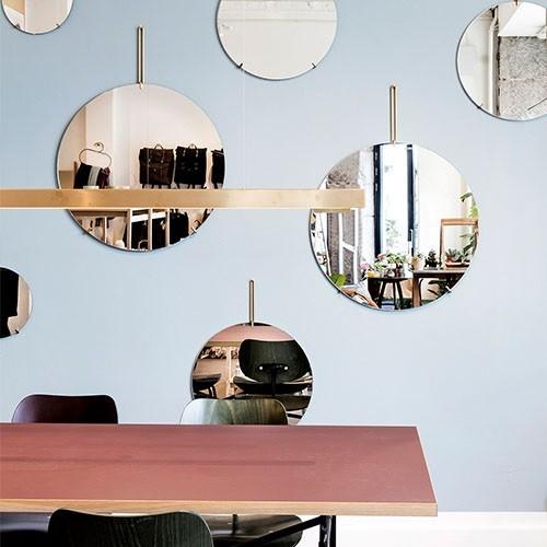 MOEBE(ムーベ)ブラック 70cm WALL MIRROR(ウォールミラー MOEBE(ムーベ)ブラック 70cm WALL MIRROR(ウォールミラー