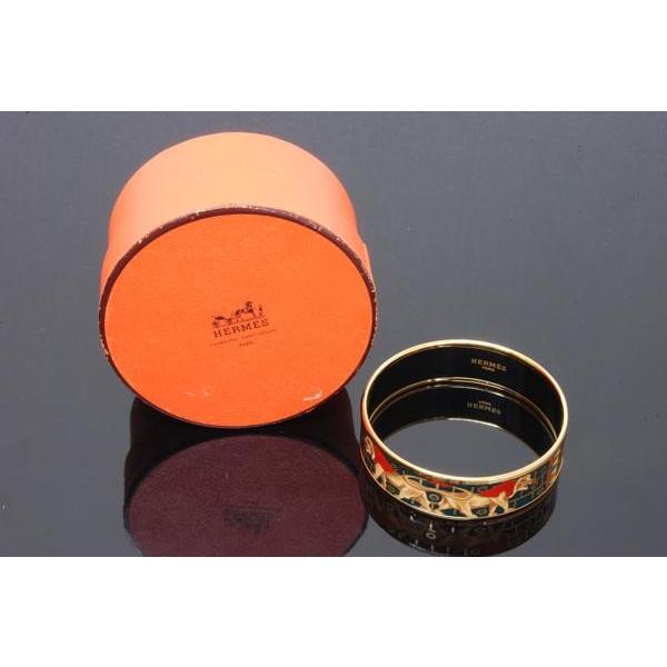 エルメス  バングル レッド×ゴールド  HERMES エマイユGM HERMES - エルメス バングル レッド×ゴールド HERMES エマイユGMの通販