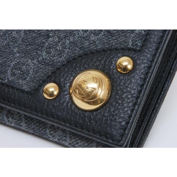 GUCCI グッチ 二つ折り財布 財布 ウォレット ブラック グレー GGスプリームキャンバス メンズ GGキャンバス グッチ GG柄ウール レザー 二つ折長財布 269906 グレー