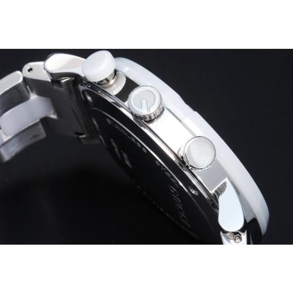 GUCCI（グッチ） YA101345 Gラウンドクロノ 白セラミック メンズ