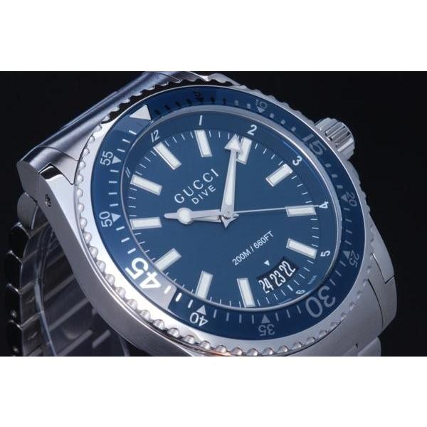 GUCCI グッチ 136.2 YA136203 ダイブ エクストララージ メンズ  