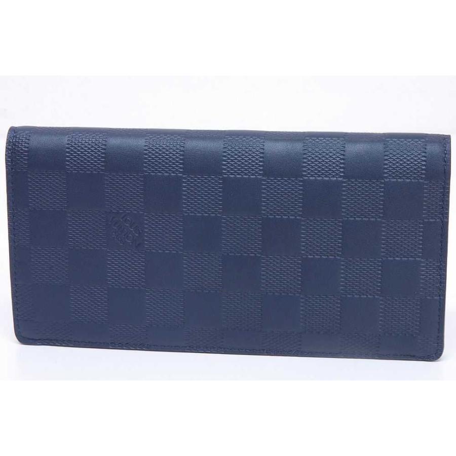 ルイヴィトン ダミエ アンフィニ ポルトフォイユブラザ 二つ折り財布