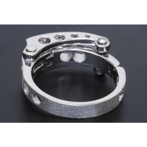 イーノス E-NO'S K18WG ブラックダイヤ0.531 リング YS-1407【新品同様
