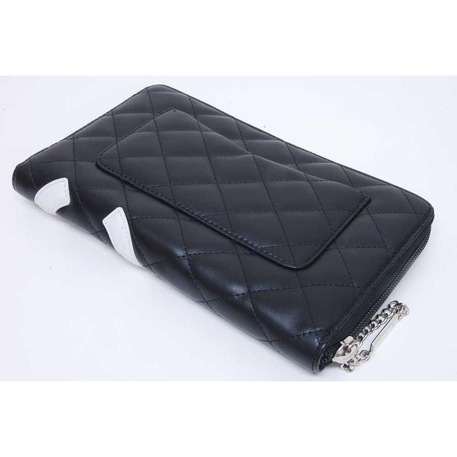 CAMBON シャネル カンボンライン ココマーク ラージジップウォレット 