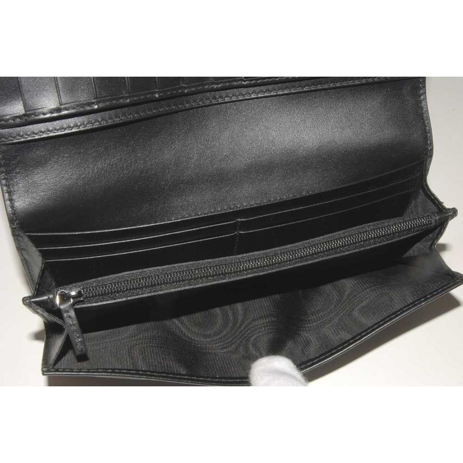 GUCCI グッチ グッチシマ レザー 二つ折り 長財布 233154 黒 GUCCI（グッチ） シグネチャー ロング コイン ウォレット GG柄 レザー