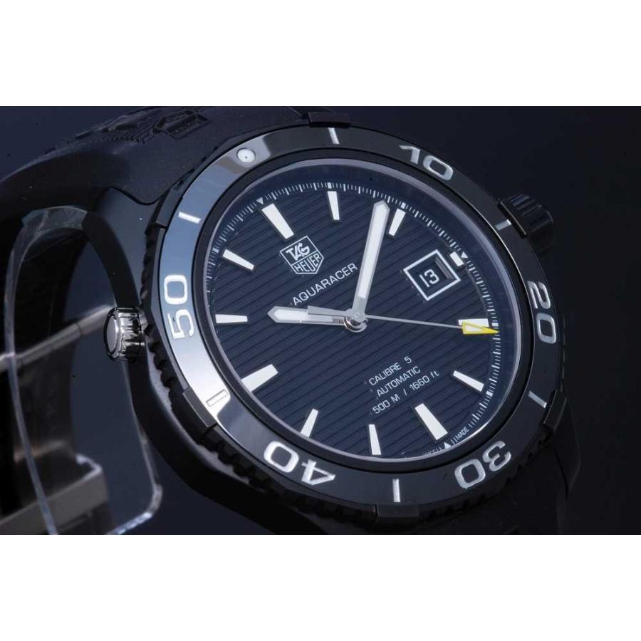 TAG HEUER（タグ・ホイヤー） WAK2180.FT6027 アクアレーサー 500m キャリバー5 メンズ SS/ラバー オートマ ...