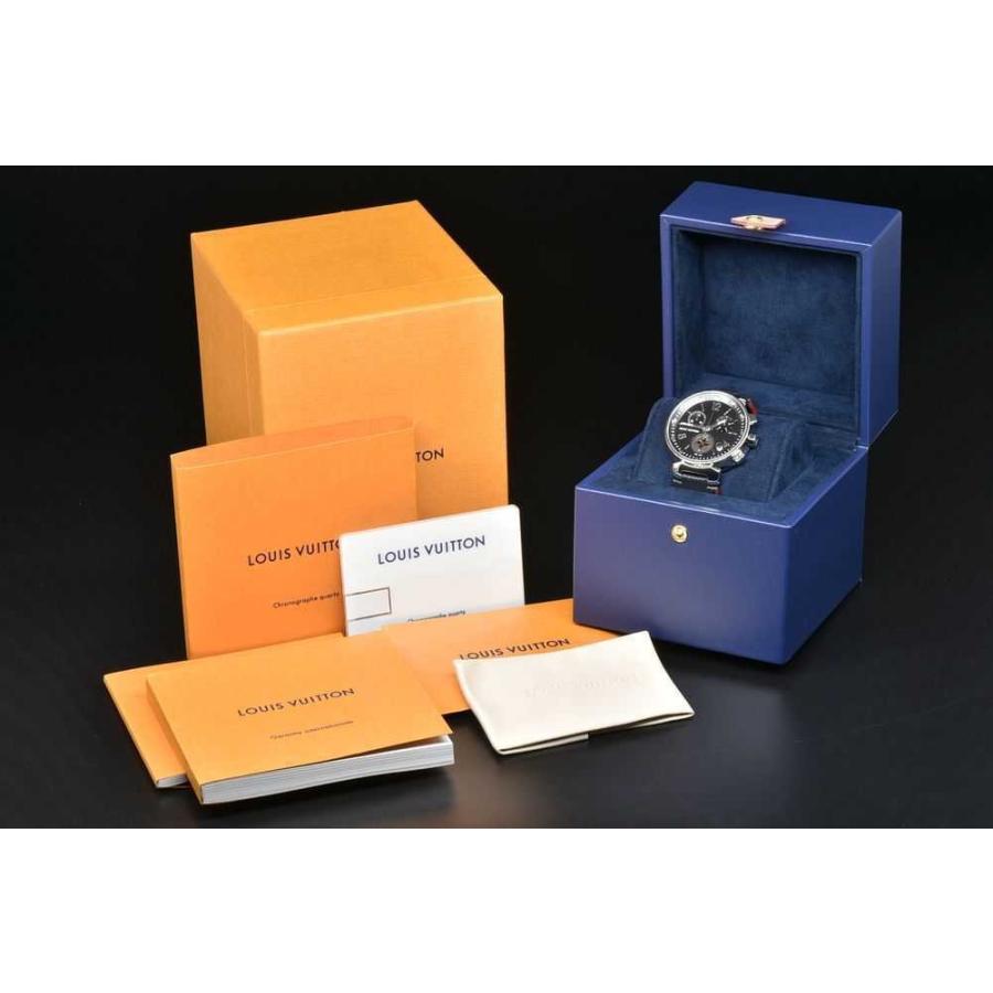 ヴィトン Q8d11z タンブール ムーンスターgm ノワール メンズ クロノグラフ Ss エピレザー クォーツ 黒文字盤 駅南やまご質店 通販 Yahoo ショッピング