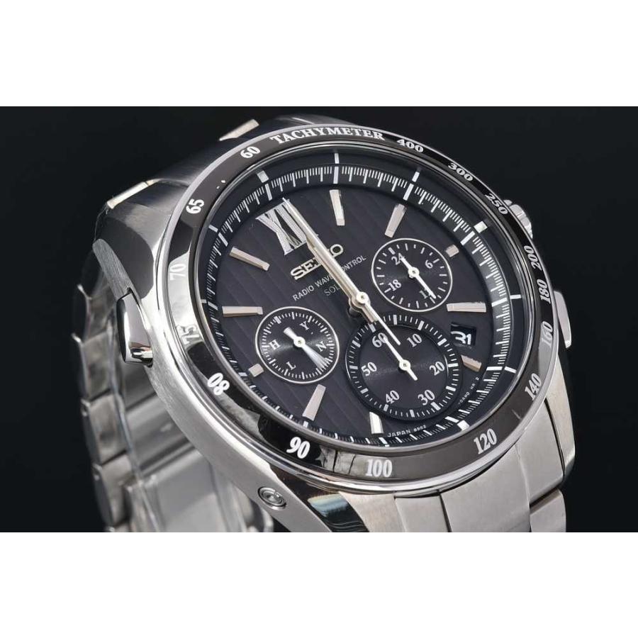 BRIGHTZ セイコー SAGA153 ブライツ クロノグラフ メンズ SS ソーラー