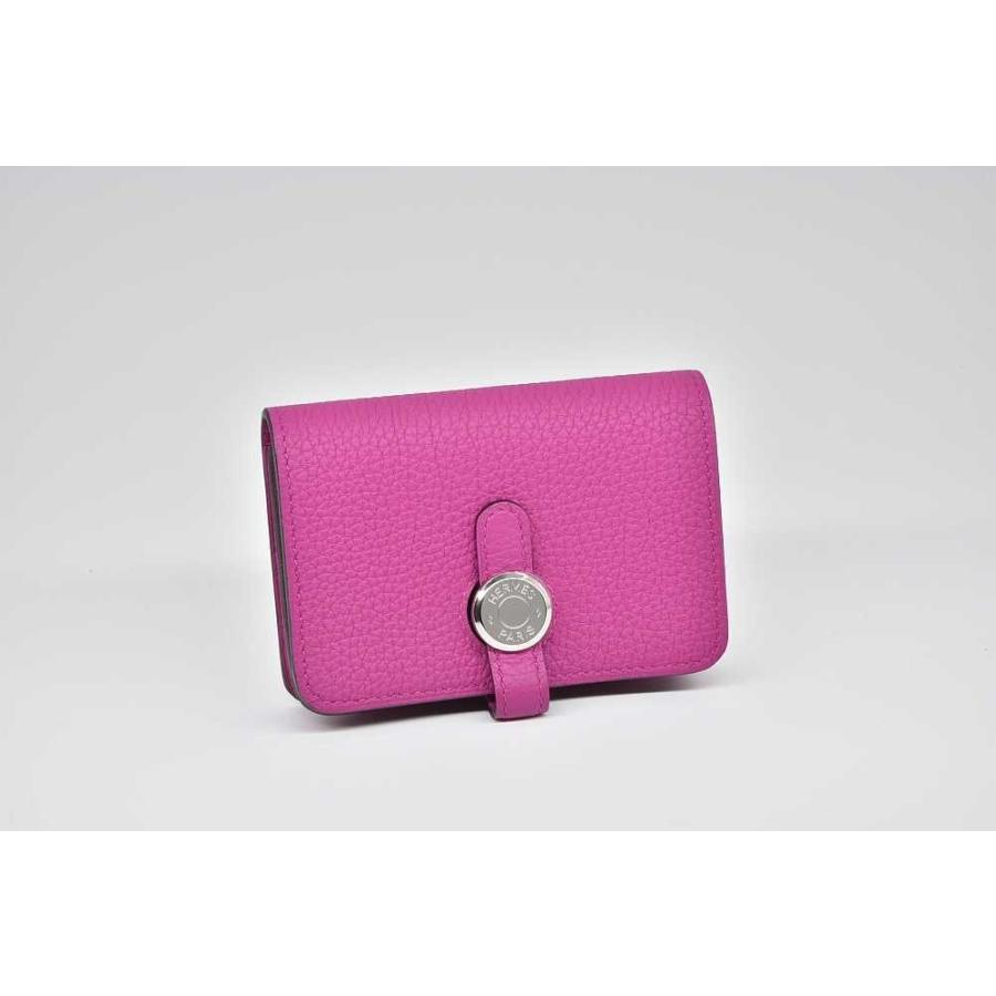 HERMES エルメス ドゴン カードケース 名刺入 トゴ ローズパープル  