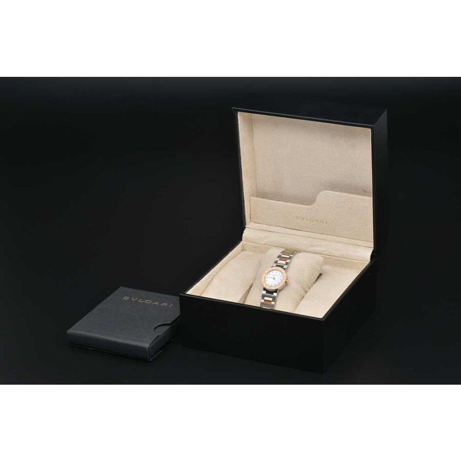 ☆極美品【BVLGARI】ブルガリ ブルガリブルガリ 12Pダイヤ PGコンビ BBP23SG クォーツ レディース_698597【ev10】 ブルガリ BVLGARI BBP23SG ブルガリブルガリ 12Pダイヤ PGコンビ