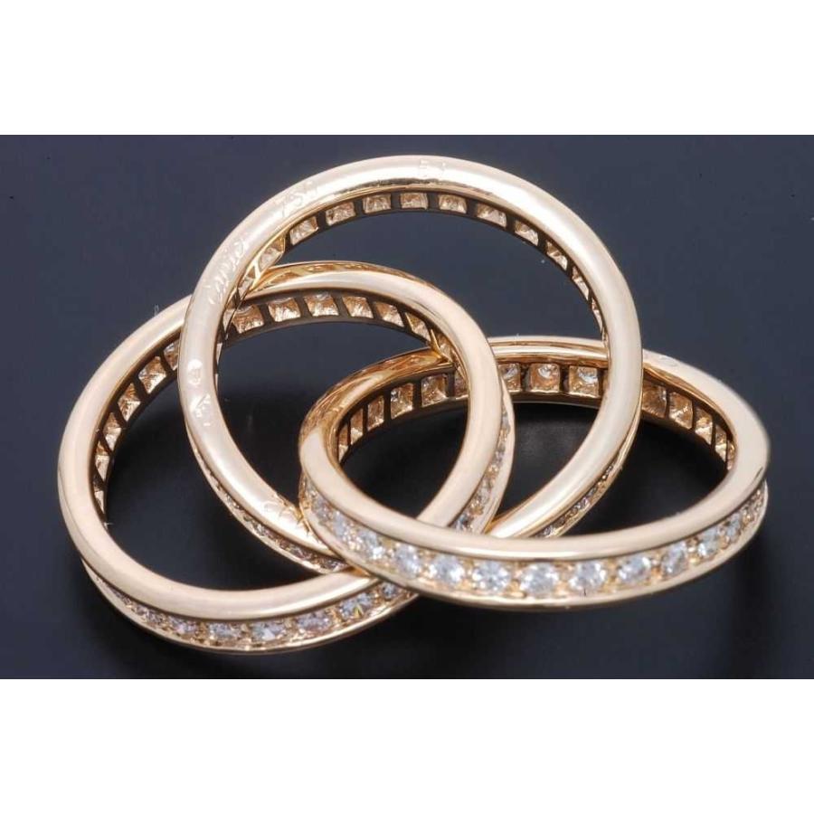TRINITY（Cartier） カルティエ トリニティ リング フルダイヤ スリー