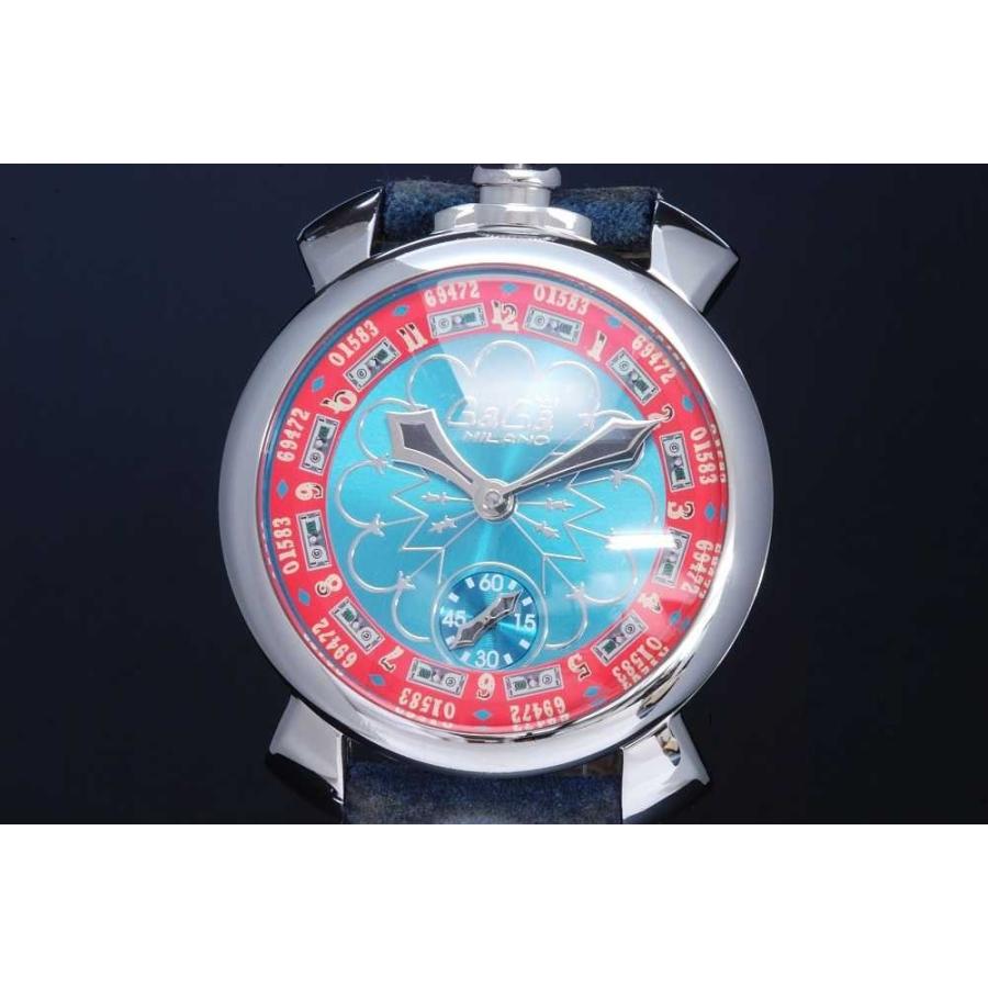 ガガミラノ 5010.LAS VEGAS.02 マヌアーレ48mm SS革 メンズ 手巻 300本 