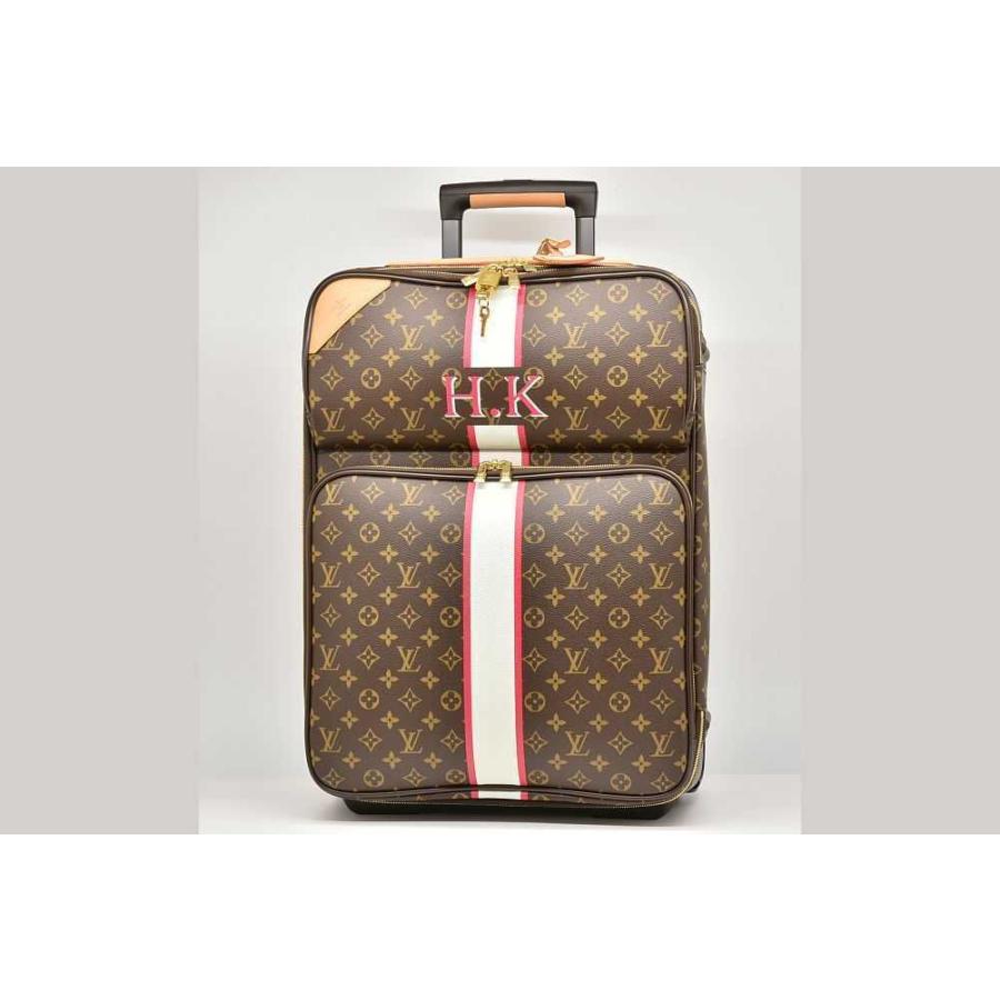 LOUIS VUITTON 本 ヴィトン モノグラム ペガス55 ビジネス キャリーバッグ 旅行カバン