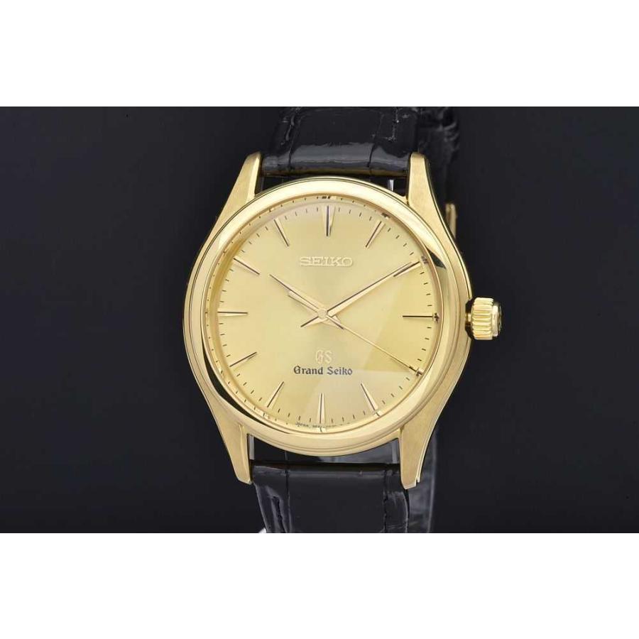 Grand Seiko セイコー GS グランドセイコー SBGX016 メンズ K18/レザー  