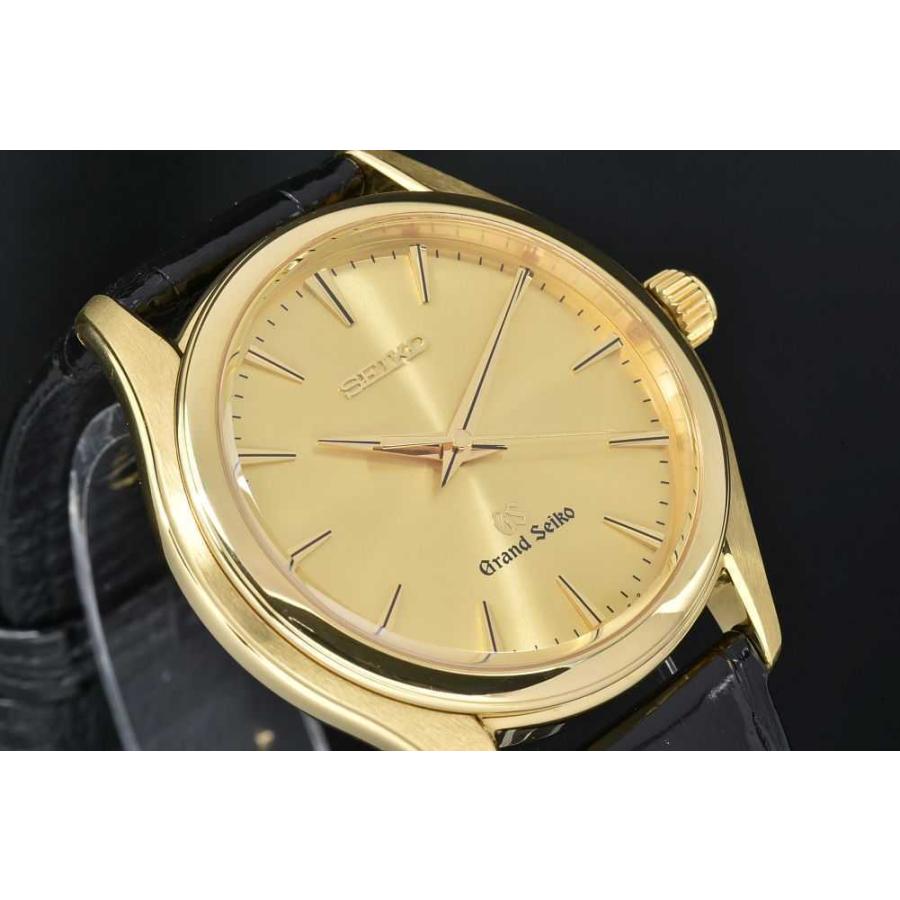 Grand Seiko セイコー GS グランドセイコー SBGX016 メンズ K18/レザー