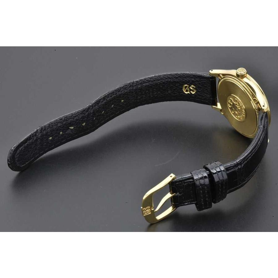 Grand Seiko セイコー GS グランドセイコー SBGX016 メンズ K18/レザー