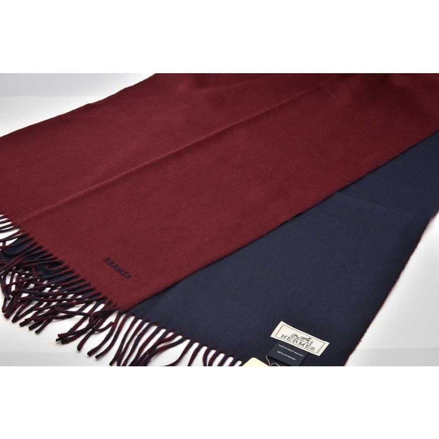HERMES（エルメス） レクトヴェルソ マフラー カシミヤ100％ H393800T