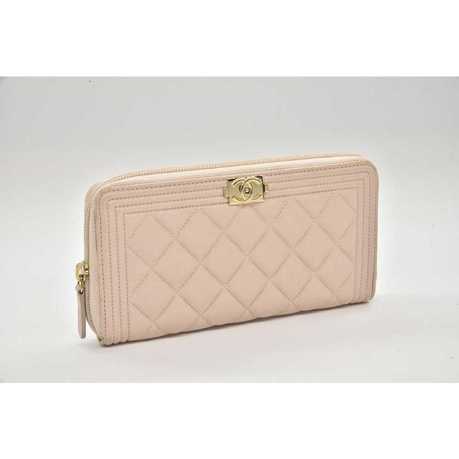 BOY CHANEL シャネル ボーイシャネル レザー ロングジップウォレット  