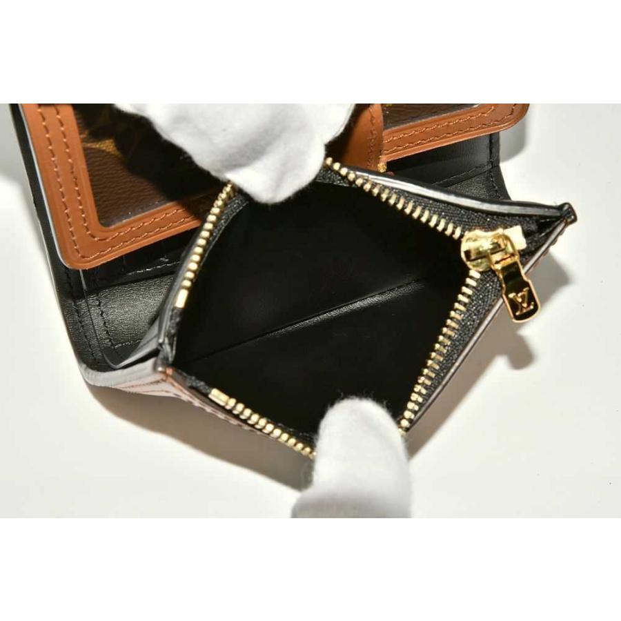 【極美品】ルイヴィトン　モノグラム　リバース　ドーフィーヌ　コンパクト　三つ折り LOUIS VUITTON（ルイ・ヴィトン） ヴィトン モノグラム リバース